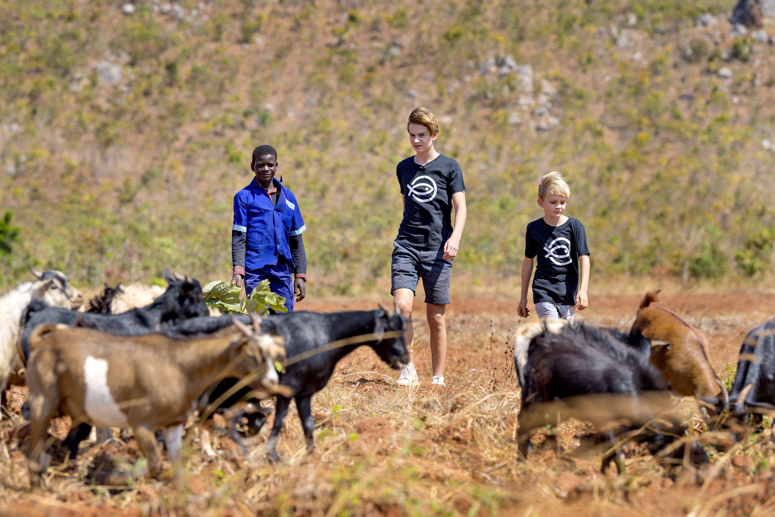 Annette Heick og Jesper Vollmers to sønner i Malawi