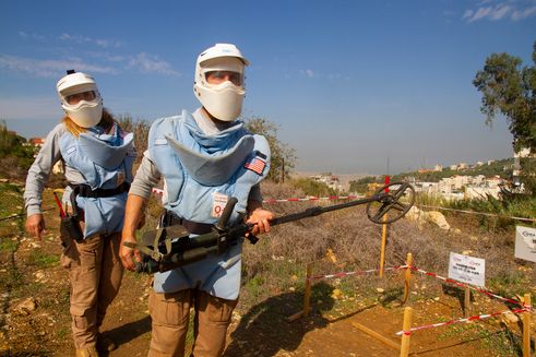 Battel Area Clearance on Mt Lebanon