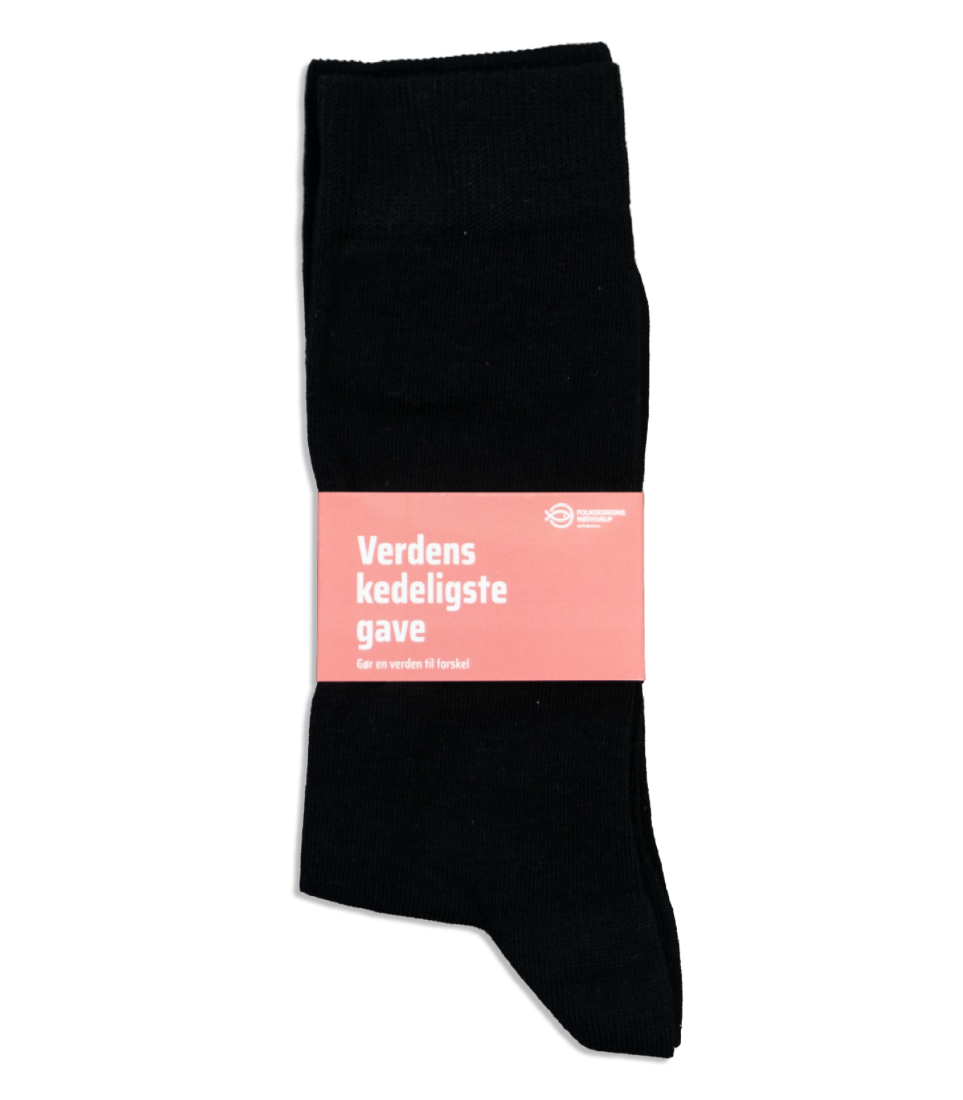 Verdens kedeligste gave - sorte sokker. Produktbillede