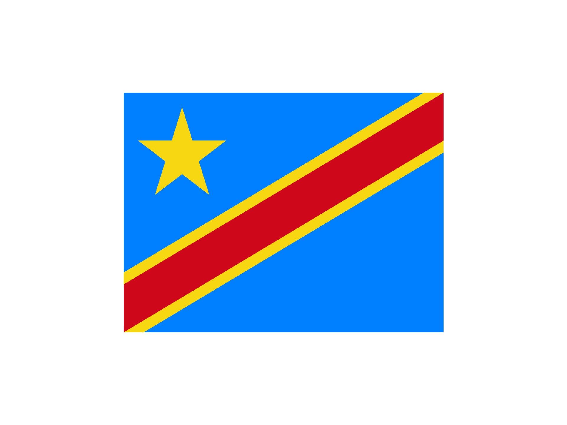 Nationalflag for DR Congo