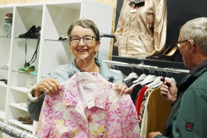 Åbning af ny genbrugsbutik i Ulfbord, juni 2018.