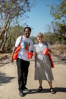 Billede fra Folkekirkens Nødhjælps rejse for indsamlere og indsamlingsledere, der i 2024 gik til Zambia.