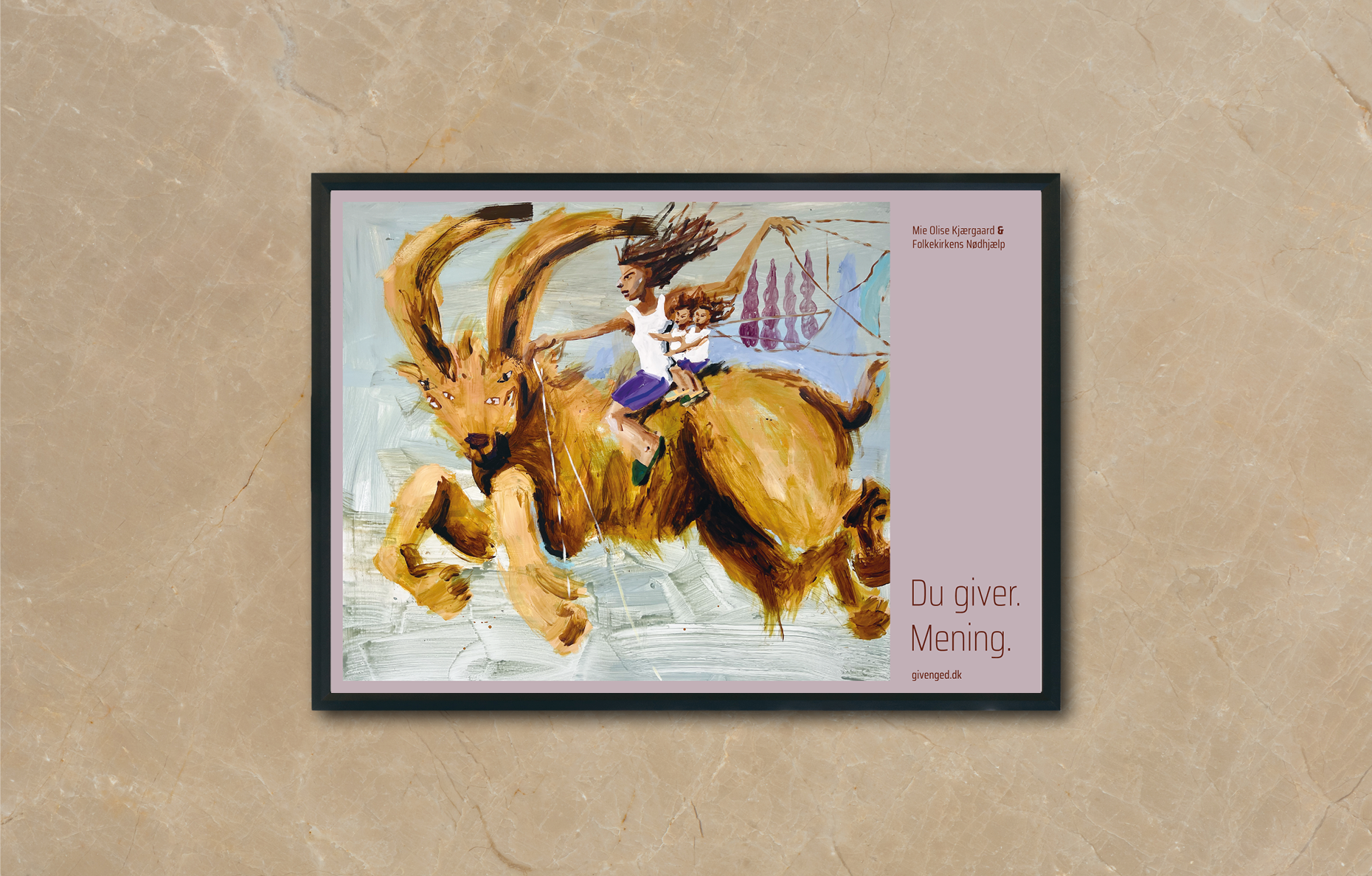 Årets kunstplakat 2024 - designet af Mie Olise Kjærgaard