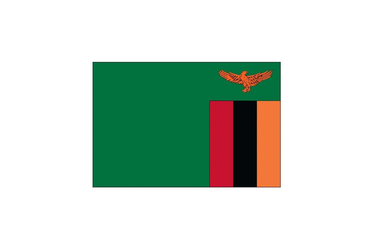 Nationalflag for Zambia