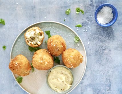 Sprøde risottokugler - opskrift - madspild - Camille Maja