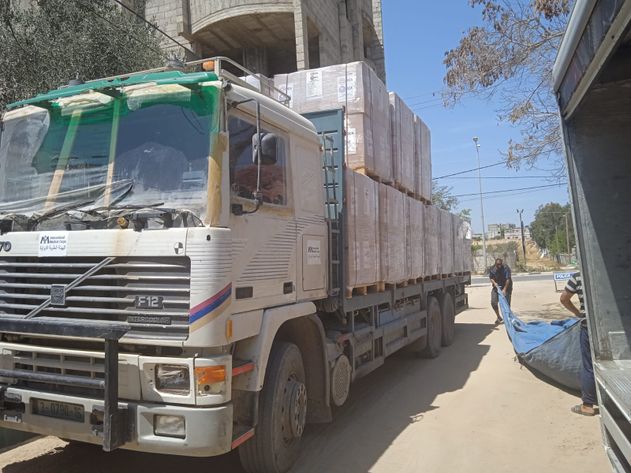 DCA ankommer med hygiejenkits i Gaza