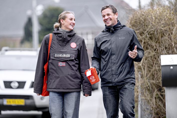 Indsamlere, der samler ind til Folkekirkens Nødhjælps årlige landsindsamling.