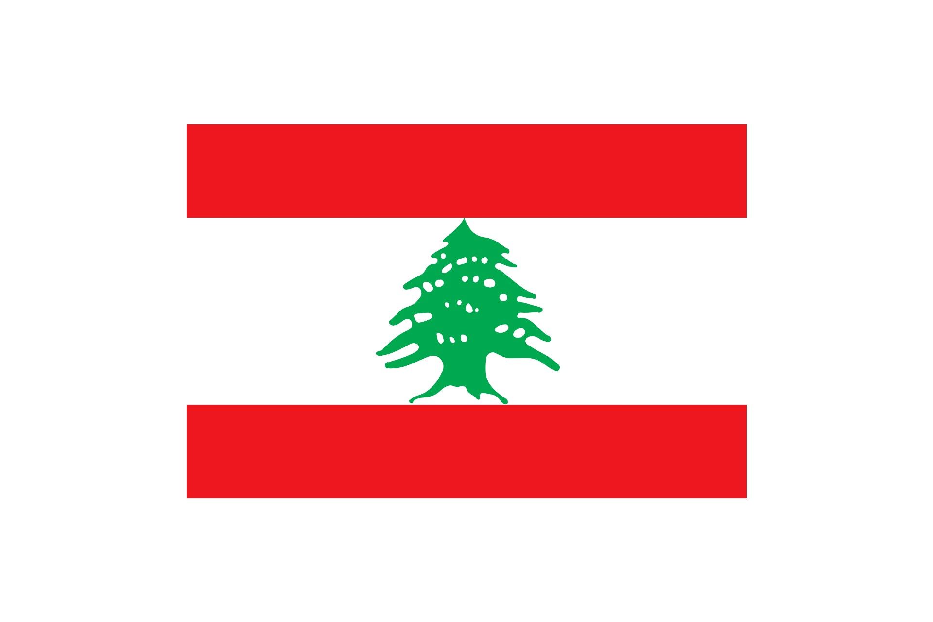 Nationalflag for Libanon