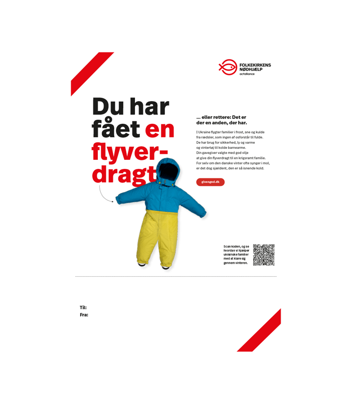 Giv en flyverdragt print selv