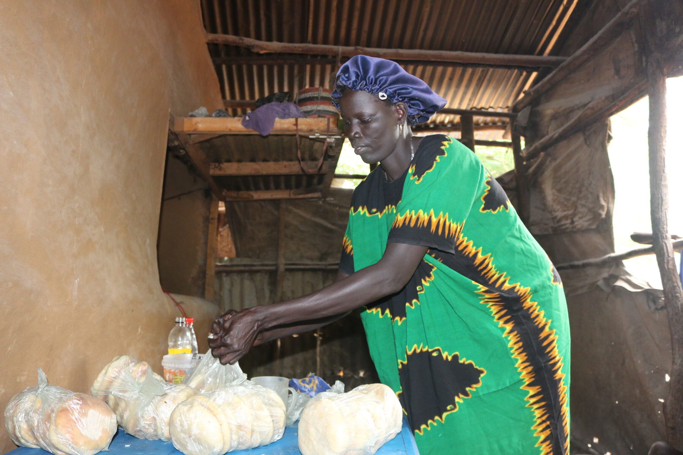 Nyanhial Gach Nyuon has restaurant business and she is supported by DCA's Small Business Development intervention.