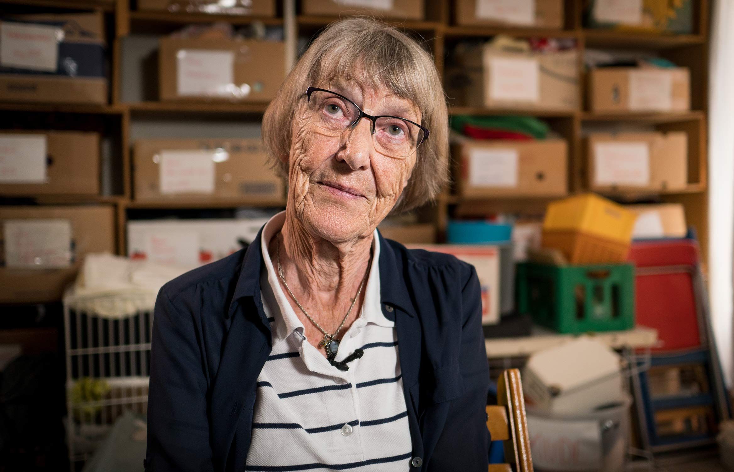 Ruth Andersen, der sammen med sin mand Herluf, åbnede Danmarks første genbrugsbutik i 1972.