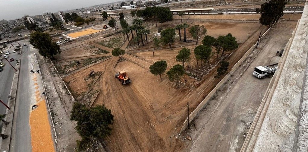Al Thawrah Public Park being remade and cleared from ERW.