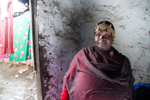 Lister Kerubo, member of Affordable women's SILC group supported by DCA and Women Empowerment Link through trainings and economic empowerement.