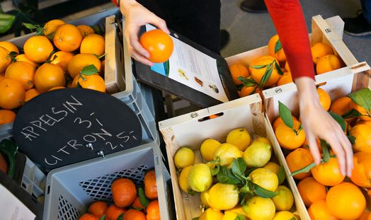 Appelsiner i Wefood butik